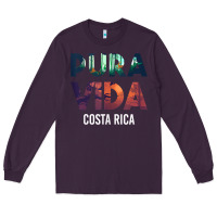 Plum costa rica pura vida toucan tropical surf beach vibes tank top Long Sleeve Tee - linhVisuals