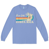 Colony Blue costa rica retro beach vacation costa rica souvenir beach t shirt Long Sleeve Tee - linhVisuals