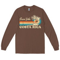 Chestnut costa rica retro beach vacation costa rica souvenir beach t shirt Long Sleeve Tee - linhVisuals