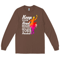 Chestnut ballet dancer keep head high toes pointed ballerina teacher Long Sleeve Tee - linhVisuals