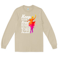 Mushroom ballet dancer keep head high toes pointed ballerina teacher Long Sleeve Tee - linhVisuals