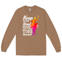 Toasted Coconut ballet dancer keep head high toes pointed ballerina teacher Long Sleeve Tee - linhVisuals