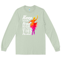 Matcha ballet dancer keep head high toes pointed ballerina teacher Long Sleeve Tee - linhVisuals
