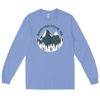 Colony Blue bainbridge island wa mountains hiking climbing camping Long Sleeve Tee - linhVisuals
