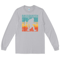 Moon Dust bassquatch! funny bigfoot fishing outdoor retro Long Sleeve Tee - linhVisuals
