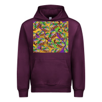 Mauve Wine mardi gras king cake Urban Hoodie - RanaPortraitStore