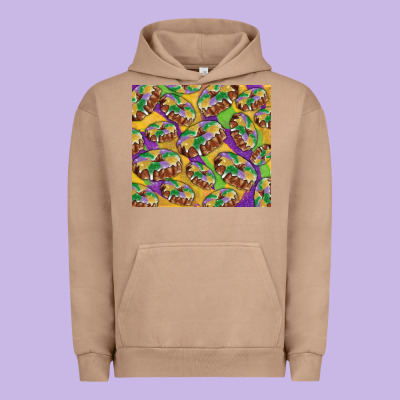 Mardi Gras King Cake Urban Hoodie Designed By Ranaportraitstore