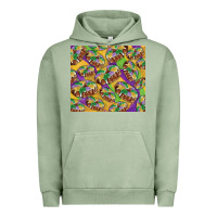 Pigment Oil Green mardi gras king cake Urban Hoodie - RanaPortraitStore