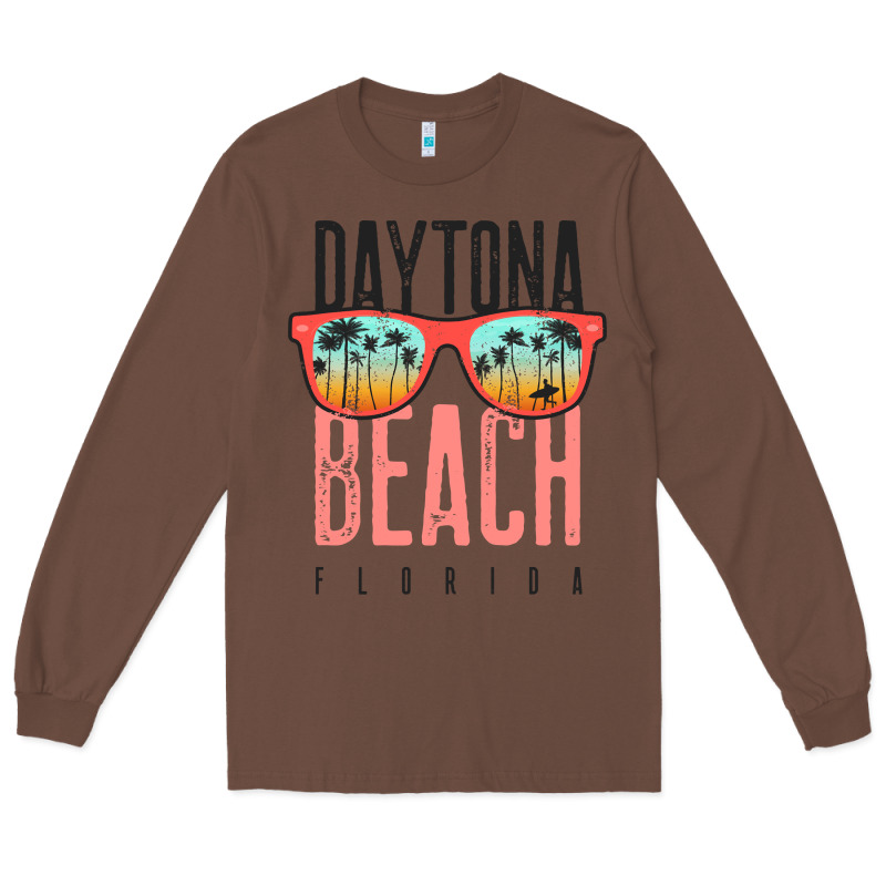 Daytona Beach Shirt Florida Summer Vacation Surfing Daytona Sweatshirt Long Sleeve Tee by linhVisuals | Teevron