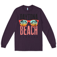 Plum daytona beach shirt florida summer vacation surfing daytona sweatshirt Long Sleeve Tee - linhVisuals