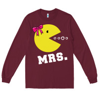 Burgundy Mrs Pacman Long Sleeve Tee - linhVisuals