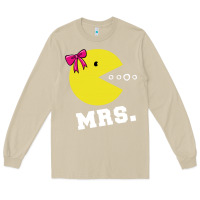 Mushroom Mrs Pacman Long Sleeve Tee - linhVisuals
