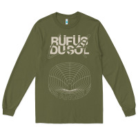 Army Green rüfus dusol LA Long Sleeve Tee - linhVisuals
