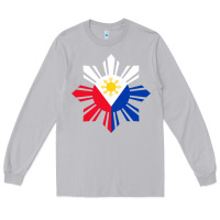 Moon Dust philippine flag hoodie pinoy flag filipino shirt pinoy sun Long Sleeve Tee - linhVisuals