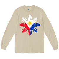 Mushroom philippine flag hoodie pinoy flag filipino shirt pinoy sun Long Sleeve Tee - linhVisuals