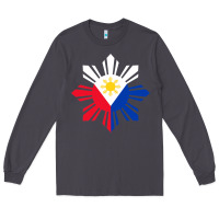 Smoke philippine flag hoodie pinoy flag filipino shirt pinoy sun Long Sleeve Tee - linhVisuals