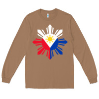 Toasted Coconut philippine flag hoodie pinoy flag filipino shirt pinoy sun Long Sleeve Tee - linhVisuals