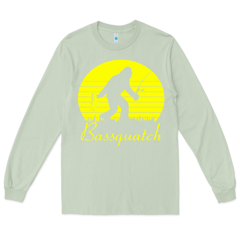 Bassquatch Bigfoot Long Sleeve Tee by linhVisuals | Teevron