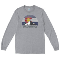 Heather Grey breckenridge colorado x co flag mountain peak raglan baseball tee Long Sleeve Tee - linhVisuals