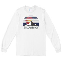 White breckenridge colorado x co flag mountain peak raglan baseball tee Long Sleeve Tee - linhVisuals