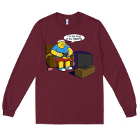 Burgundy the king of the sports Long Sleeve Tee - linhVisuals