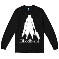 Black bloodborne zipped Long Sleeve Tee - linhVisuals