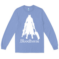 Colony Blue bloodborne zipped Long Sleeve Tee - linhVisuals
