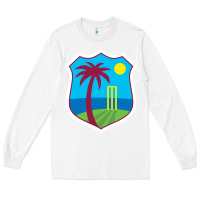White west indies cricket Long Sleeve Tee - linhVisuals