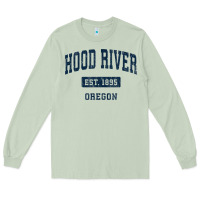 Matcha hood river oregon or vintage sports established navy design t shirt Long Sleeve Tee - linhVisuals