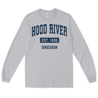 Moon Dust hood river oregon or vintage sports established navy design t shirt Long Sleeve Tee - linhVisuals