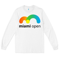 White miami open Long Sleeve Tee - linhVisuals