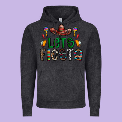 Fiesta Vintage Hoodie Designed By Cowhidedigitalart