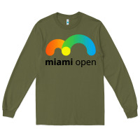 Army Green miami open Long Sleeve Tee - linhVisuals