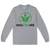 Heather Grey healthcare thc marijuana cannabis medical Long Sleeve Tee - linhVisuals