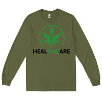 Army Green healthcare thc marijuana cannabis medical Long Sleeve Tee - linhVisuals