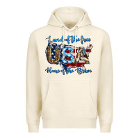 Tofu land of the free home of the brave american flag background Premium Hoodie - Jasminsmagicworld