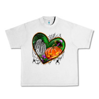 Lunar Rock halloween heart with pumpkin Urban Heavy Tee - BundleAndBundleShop