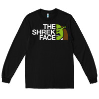 Black the shrek face Long Sleeve Tee - linhVisuals