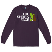 Plum the shrek face Long Sleeve Tee - linhVisuals