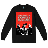 Black nobody expects the spanish inquisition Long Sleeve Tee - linhVisuals
