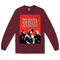 Burgundy nobody expects the spanish inquisition Long Sleeve Tee - linhVisuals