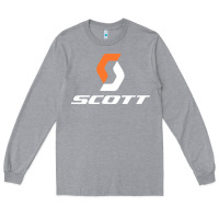 Heather Grey scott company bike Long Sleeve Tee - linhVisuals
