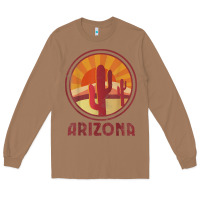 Toasted Coconut arizona cactus sunset scene graphic t shirt Long Sleeve Tee - linhVisuals