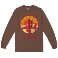 Chestnut arizona cactus sunset scene graphic t shirt Long Sleeve Tee - linhVisuals