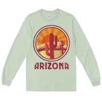 Matcha arizona cactus sunset scene graphic t shirt Long Sleeve Tee - linhVisuals