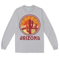 Moon Dust arizona cactus sunset scene graphic t shirt Long Sleeve Tee - linhVisuals