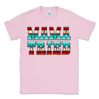 Bubblegum Pink Mama Tried Serape Classic Tee - CowCowDesign