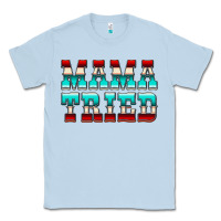 Dusty Blue Mama Tried Serape Classic Tee - CowCowDesign