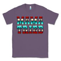 Lavender Mama Tried Serape Classic Tee - CowCowDesign