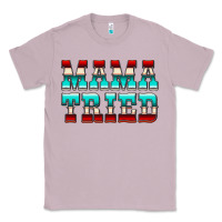 Lilac Mama Tried Serape Classic Tee - CowCowDesign